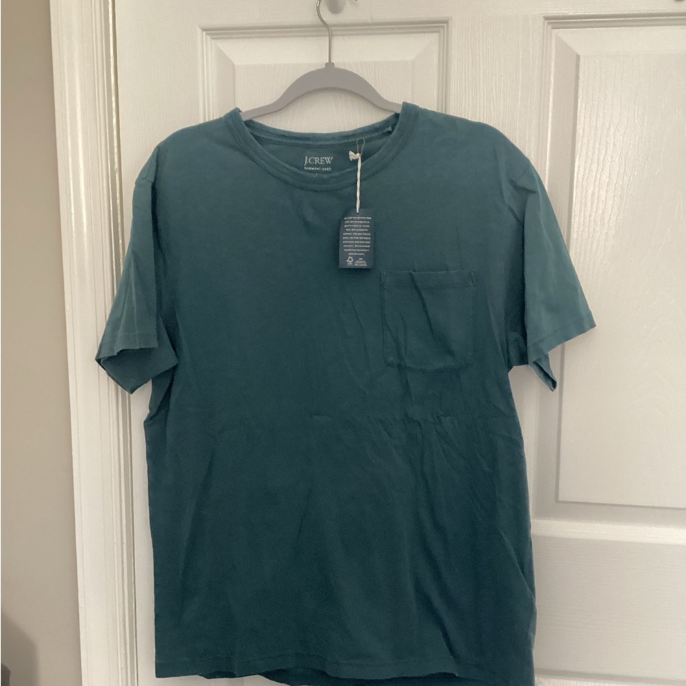 J. Crew Men's Teal Pocket Tee